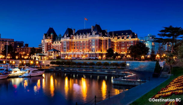 Victoria BC by night